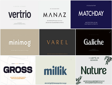 most popular new sans serif typefaces